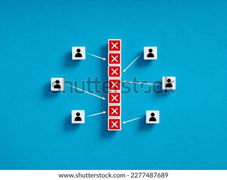 Communication barriers concept. Lack of communication between parties. Communication restrictions and lack of mediation. Royalty-Free Stock Photo #2277487689
