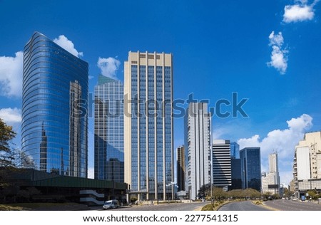Argentina, Buenos Aires panoramic financial center skyline and business development center. Royalty-Free Stock Photo #2277541315