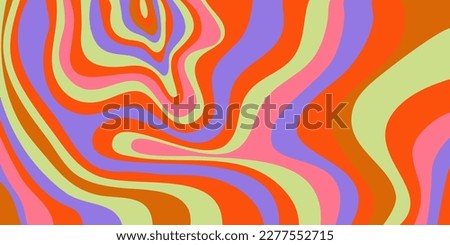 Psychedelic trippy y2k retro background bright swirl. Simple vector illustration. Groovy wave print. Vintage background. Psychedelic groovy spiral
