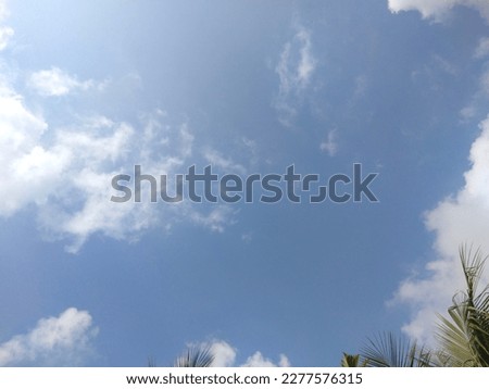 Clouds and clear sky photo