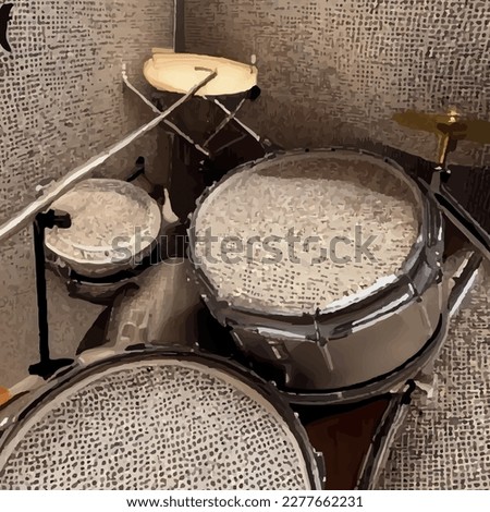 a drum set in the studio suitable for music lovers