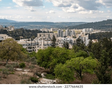 View of the city of Migdal Ha Emek, Migdal Haemek in northern Israel