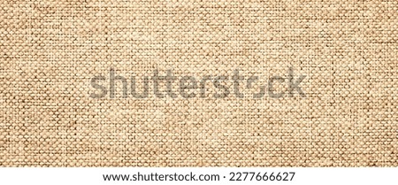 rag tablecloth, brown sackcloth for background. natural fiber fabric texture Royalty-Free Stock Photo #2277666627