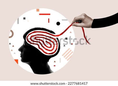 Solving mental problems and psychological assistance. Royalty-Free Stock Photo #2277681417