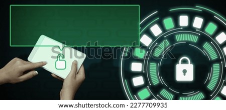 Two Hands Holding mobile phone and press on screen. Cellphone presenting New Futuristic Technologies. Palms Carrying cellphone Displaying Late Innovative Virtual Ideas.