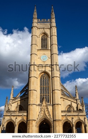 The beautiful exterior of St. Lukes Church, located on Sydney Street in Chelsea, London, UK. Royalty-Free Stock Photo #2277732355