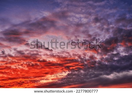 Beautiful morning sky with colorful clouds before sunrise. Dramatic sunrise
