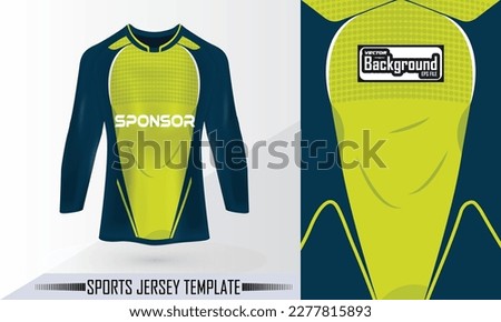 Sublimation soccer jersey design with Mockup view