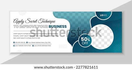 Facebook Cover Design Template, Banner Template and Web Banner Template 