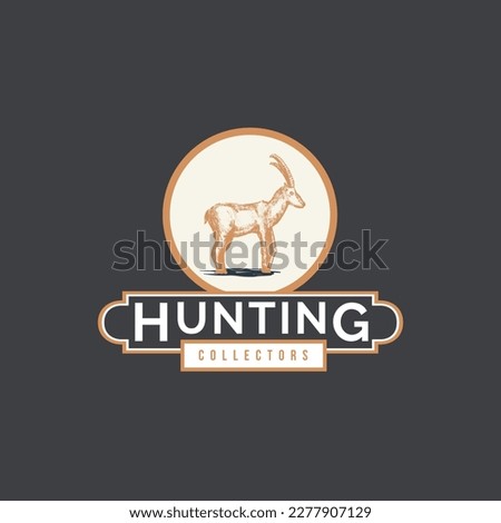 Hunting Collectors vintage logo illustration