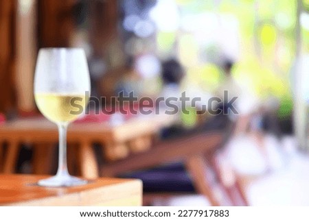 abstract blurred background summer cafe interior