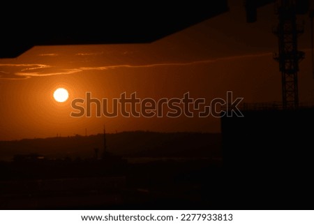 Beautiful Sun Set Pictures clicked from a 13 story building at Navi Mumbai