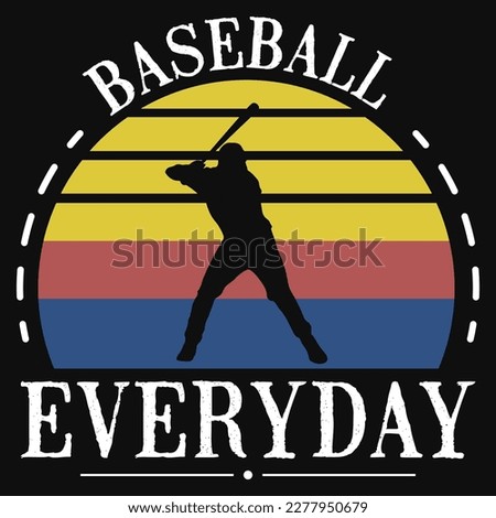 Baseball playing vintages tshirt design vector design 