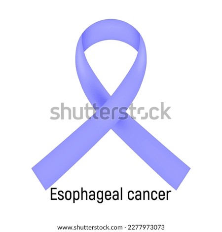 Cancer Ribbon. Esophageal cancer. Vector illustration.