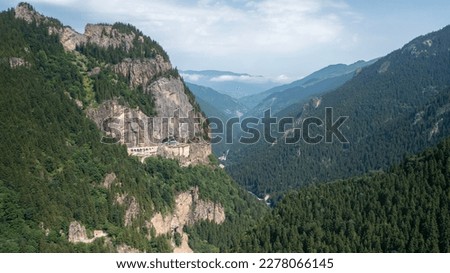 View of Sumela Monastery in Trabzon Province of Turkey. Royalty-Free Stock Photo #2278066145