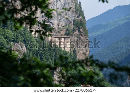 View of Sumela Monastery in Trabzon Province of Turkey. Royalty-Free Stock Photo #2278066179