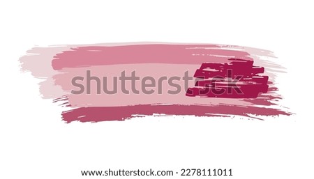 Brush stroke composition element. Vector stock hand draw illustration isolated on white background for design template, border and frame. EPS10