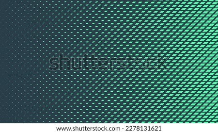 Parallelogram Halftone Gradient Vector Dynamic Velocity Eye Catching Texture. Modern Energetic Pattern Conceptual Turquoise Abstract Background. Striking Speed Effect Abstraction Teal Green Wallpaper Royalty-Free Stock Photo #2278131621