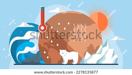 Climate change weather global greenhouse warming risks. Waste disposal, air and water pollution. Global warming, greenhouse gas emissions, deforestation. CO2 carbon dioxide emissions climate pollution Royalty-Free Stock Photo #2278135877