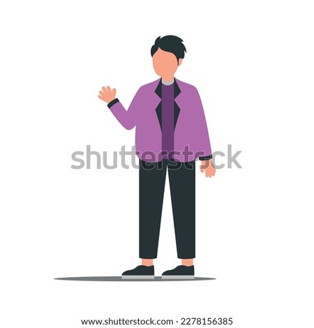Business Poses. Vector illustration set of business people in work process.