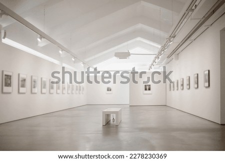 exhibition room of the art gallery Royalty-Free Stock Photo #2278230369