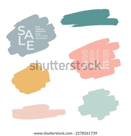 Textured grunge ink paint splash splatter marker graffiti box shape for text set collection template graphic design promo sales banner offer frame headline vector trendy sign insert your text brush  Royalty-Free Stock Photo #2278261739