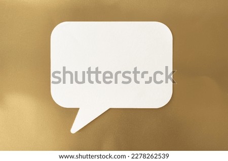 communication paper speak bubble digital- gold background paperc