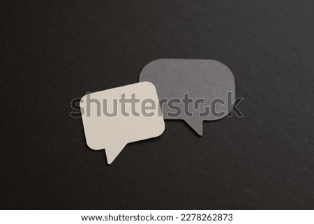 communication paper speak bubble digital papercut