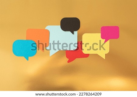 touching messaging and chatting icon. Chat concept papercut