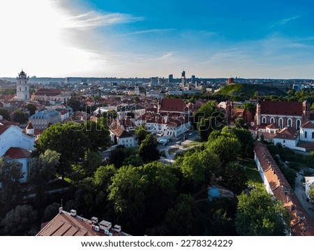 Vilnius city views in summer