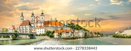 Panorama of old city of Steyr, Austria  Royalty-Free Stock Photo #2278338443