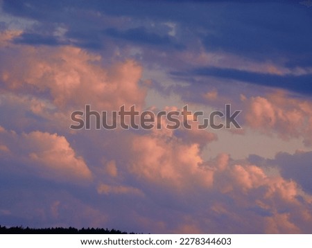 Cloud picture, cloud play, colored clouds, sunset in the clouds, sea of ​​clouds