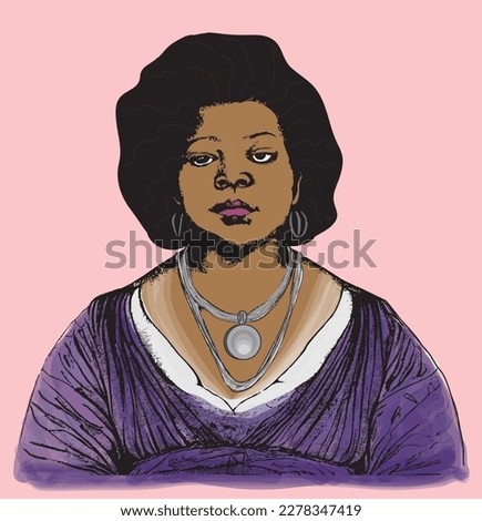 Early 20th century beauty product entreprenuer, Madam C.J. Walker (1867-1919) Royalty-Free Stock Photo #2278347419
