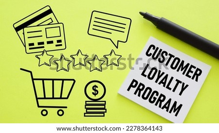 Customer loyalty program is shown using a text