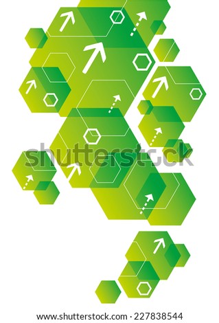 Abstract Hexagonal Background Design 