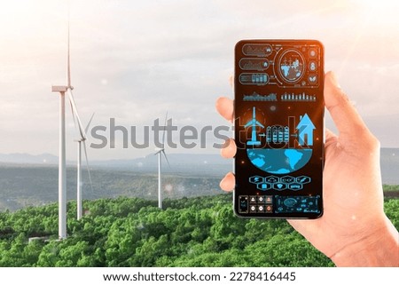 ChatGPT BOT Chat with AI or Artificial Intelligence. Man chatting with a smart AI about energy of natural ,Solar cells energy is a renewable energy source electrical. Economy governance environment.	
