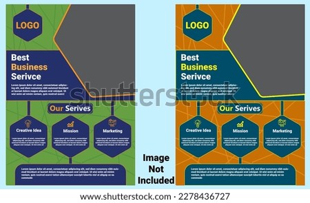 Elevate Your Business Services with our Customizable and Premium Template Vector Files - Buy Now In Two Different Colors