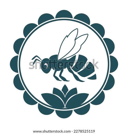 bee logo vector illustration design icon logo template