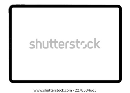 a tablet on the white backgrounds Royalty-Free Stock Photo #2278534665