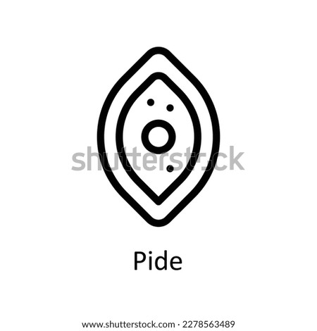 Pide Vector       outline Icons. Simple stock illustration stock