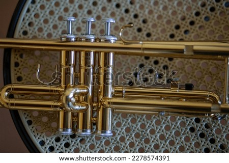 details of musical instruments trumpet guitar saxophone jazz complex usa 