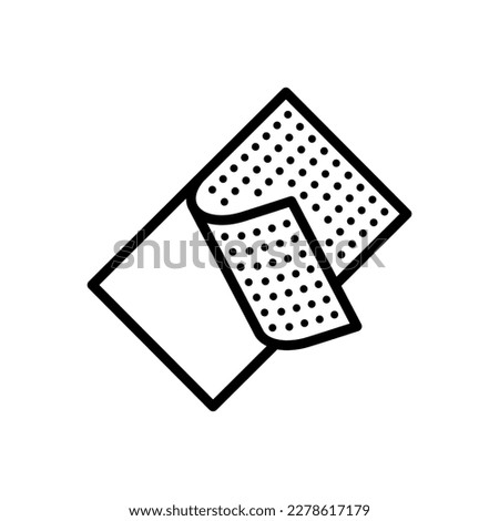 Patch vector icon. Vector sign in simple style isolated on white background. Original size 64x64 pixels.