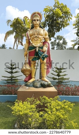 Lord Hanuman Ji Bajrangbali Statue Garden Picture 