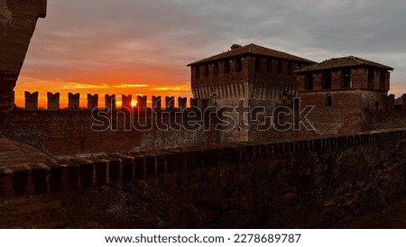 Sunset In the Medieval Castle