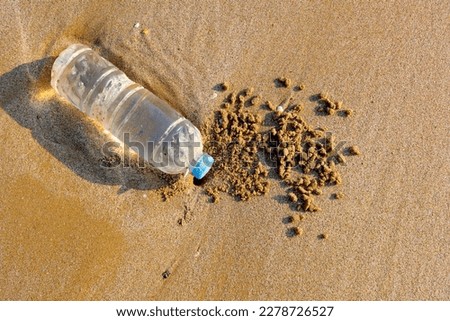 The beach have a garbage and effluents concept of environmental protection.