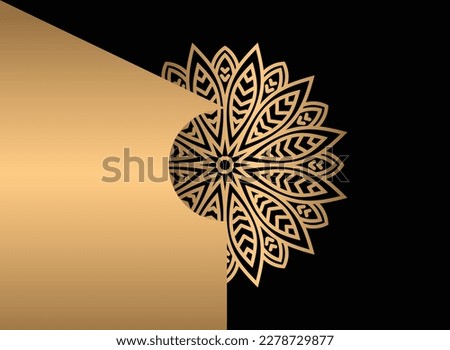 Mandala. Ethnic decorative element. Hand drawn backdrop. Islam, Arabic.