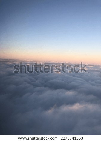 Cotton candy skies🧚‍♀️ this incredible shot was take from a plane window. Royalty-Free Stock Photo #2278741553