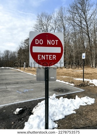 Do not enter road sign