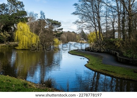 Early spring in Hesketh Park, Southport. Royalty-Free Stock Photo #2278778197