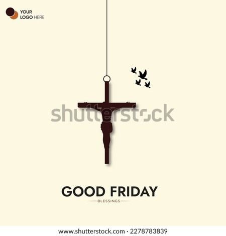 Good Friday peace of holy week social media post Royalty-Free Stock Photo #2278783839